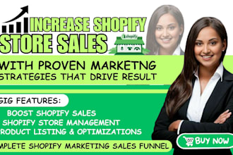 boost shopify sales, ecommerce shopify store promotion, fb ads, tiktok shop ads