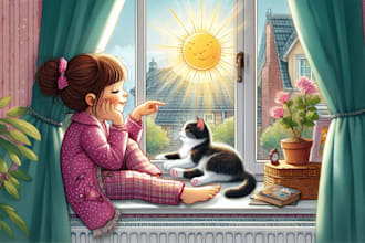 design children story book illustration and kids book