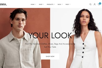design clothing shopify store y2k clothing store streetwear store fashion store