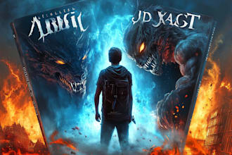 design best selling fantasy book cover for you