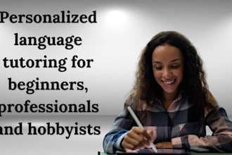 create personalized language tutoring for beginners to professionals