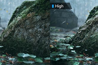 design fantasy, realistic environments and 3d models for game