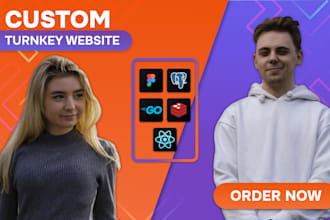 do a turnkey website with design and development