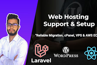 support you to host your wordpress, laravel, reactjs site