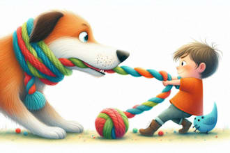 draw children story book illustration and book cover