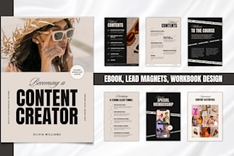 design ebook, workbook, or lead magnet pdf in canva
