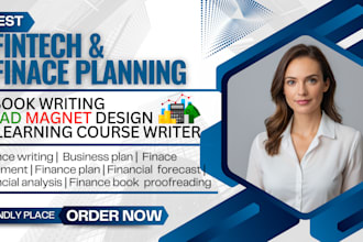 write finance ebook, fintech book ghostwriting, business plans, b2b, accounting