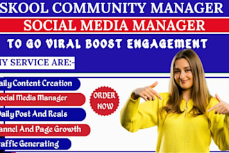 skool community social media manager instagram influencer outreach USA marketing