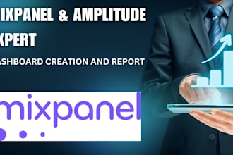 create dashboard on mixpanel, setup amplitude