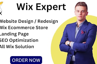 build wix website, redesign wix website design wix website, wix ecommerce