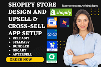 setup shopify upsell and cross sell releasit selleasy bundler upcart aftersell