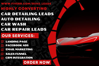 generate car detailing leads auto detailing car wash leads car repair leads