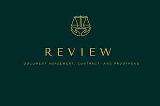 review your document, agreement, lease, contract, update your current handbook