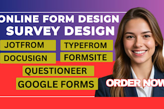 create jotform, typeform, google form, cognito form, surveys, formstack docusign