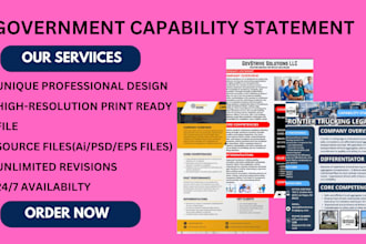 design capability statement, winning government capability statement
