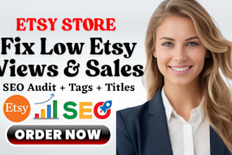do an etsy SEO audit and optimize etsy products listings for new etsy sellers