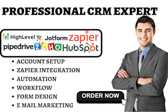setup hubspot marketing zoho crm automation gohighlevel website pipedrive
