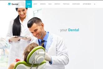 create a professional dental website