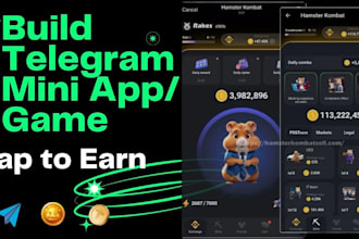 develop telegram mini app, telegram mini website, telegram mini bot
