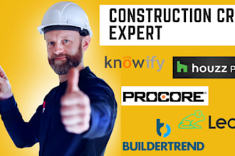 setup buildertrend, procore, fieldwire, leap, houzz pro, knowify, construction