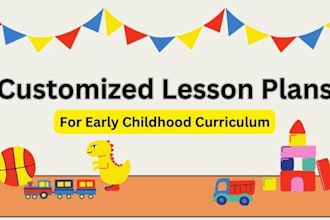 custom early childhood lesson plans