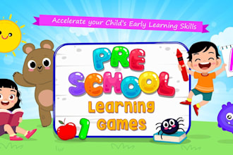 build kids game, educational game app, kids learning app, educational kids app