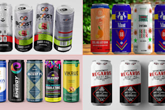do label or logo for beer,juice, energy drink,can,drinks,beverage,soda