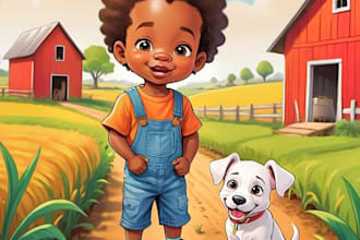 create african american children book illustrations and children book covers