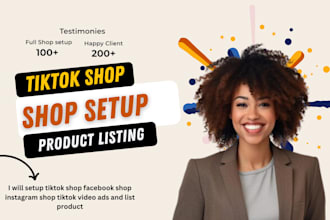 set up tiktok ads, manage tik tok shop tik tok dropshipping video ads marketing