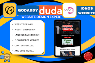 duda website design ionos showit odoo godaddy website design and redesign