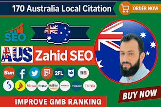 boost your google ranking with 170 plus aus local citations for local SEO