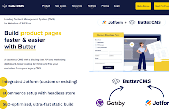 integrate shopify with gatsby buttercms and jotform headless ecommerce store