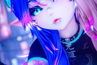 vrchat avatar, vrc avatar, vr character, 3d avatar, vtuber 3d model