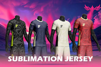 design sublimation football jersey