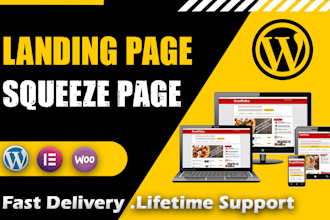 build a stunning wordpress landing page or squeeze page to boost conversions