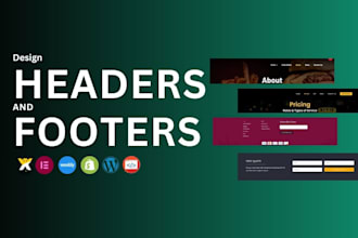 design custom headers and footers for your website