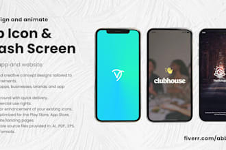 design app icon and splash screen for your mobile app