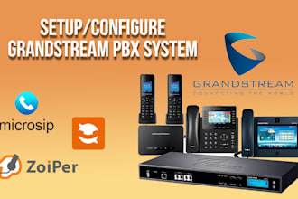 setup and configure grandstream pbx system with IP phones