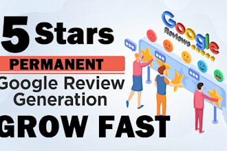 add permanent 5 star google reviews