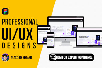 do figma design, website ui, ux design, figma ui, website mockup, adobe xd