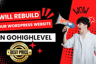 rebuild your wordpress website into gohighlevel