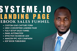 do systeme io landing page, ebook landing page, ebook marketing sales funnel