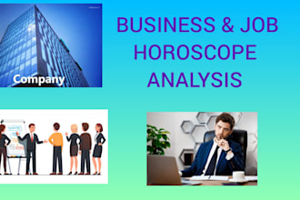 give business, job horoscope analysis