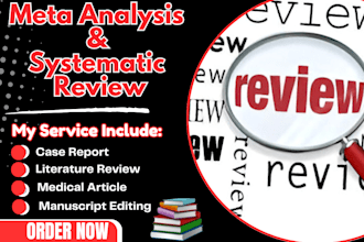 systematic review article, meta analysis, case report, medical health writing