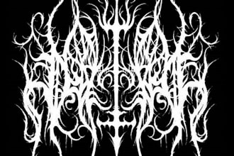 design a brutal death metal logo