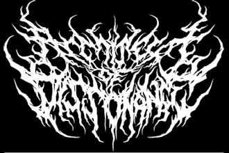 design you a brutal death metal, slamming, deathcore logo
