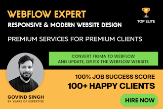 webflow expert, webflow website template design  redesign webflow landing page