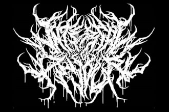 make a professional extreme metal, deathcore, brutal logo
