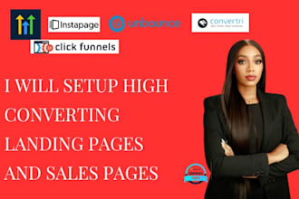 setup landing page in unbounce funnel cockpit clickfunnel gohighlevel convertkit