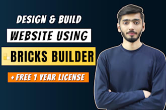 develop clean wordpress website with bricks builder